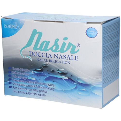 image - 920344571 - NASIR DOCCIA NASALE CON SOLUZIONE FISIOLOGICA ISOTONICA 6 SACCHE 500 ML + 1 BLISTER - 7872546_1.jpg