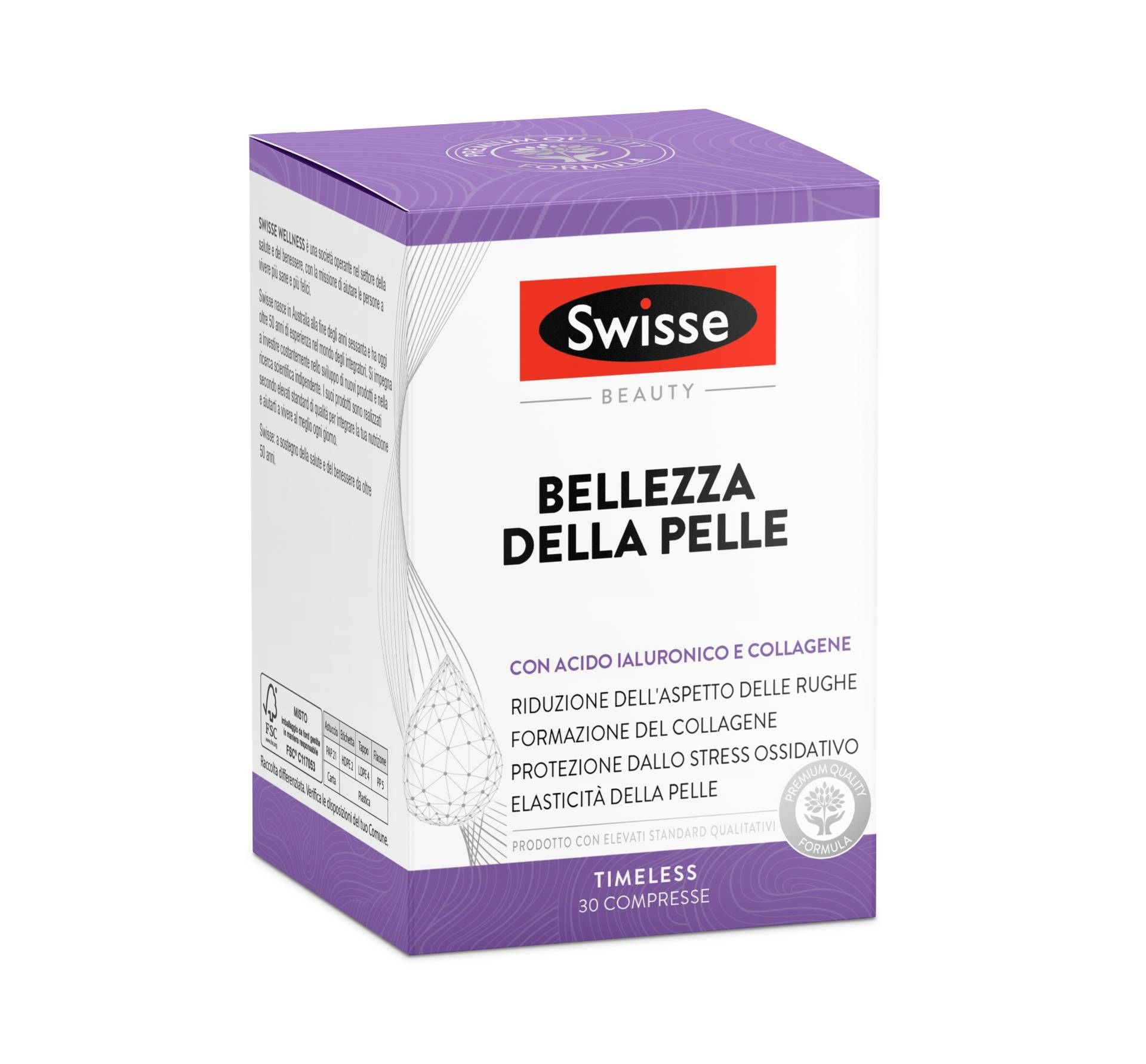 Swisse Bellezza Integratore Pelle 30 Compresse