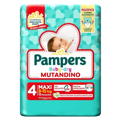 image - 985995707 - PAMPERS BABY DRY PANNOLINO MUTANDINA MAXI SMALL PACK 16 PEZZI - 4863901_2.jpg