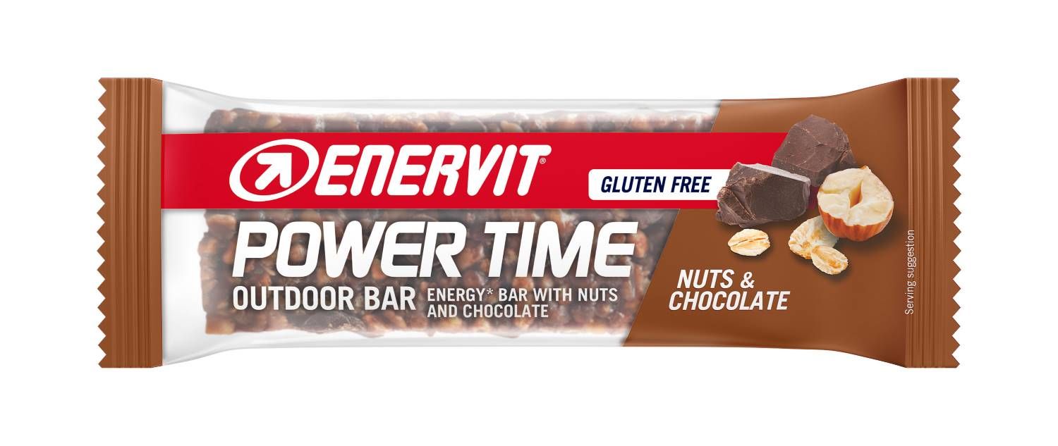 Enervit Power Time Barretta energetica Gusto Nocciole E Cioccolato 30g