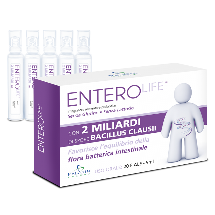 Enterolife 2 Miliardi Integratore Fermenti Lattici 20 Fiale Da 5ml