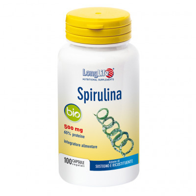 Longlife Spirulina Integratore Ricostituente 100 Capsule