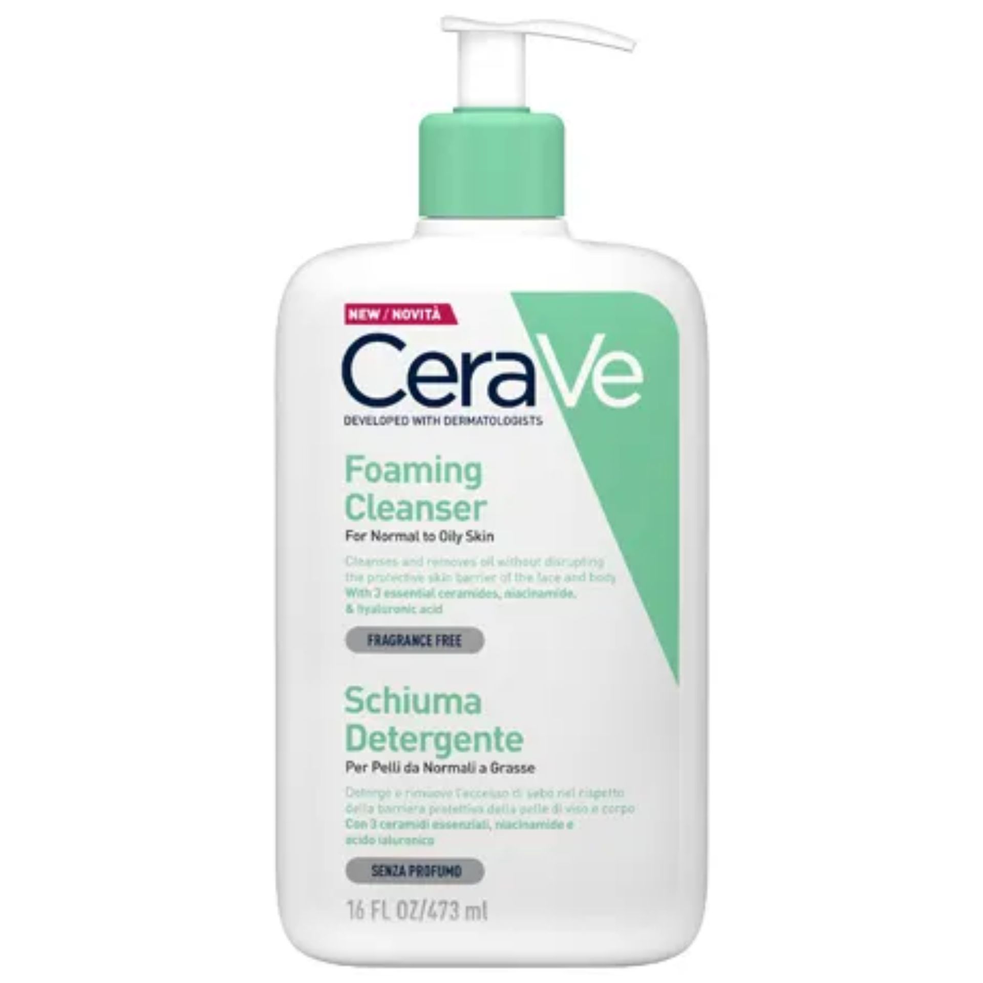 Cerave Schiuma Detergente Viso E Corpo 473ml