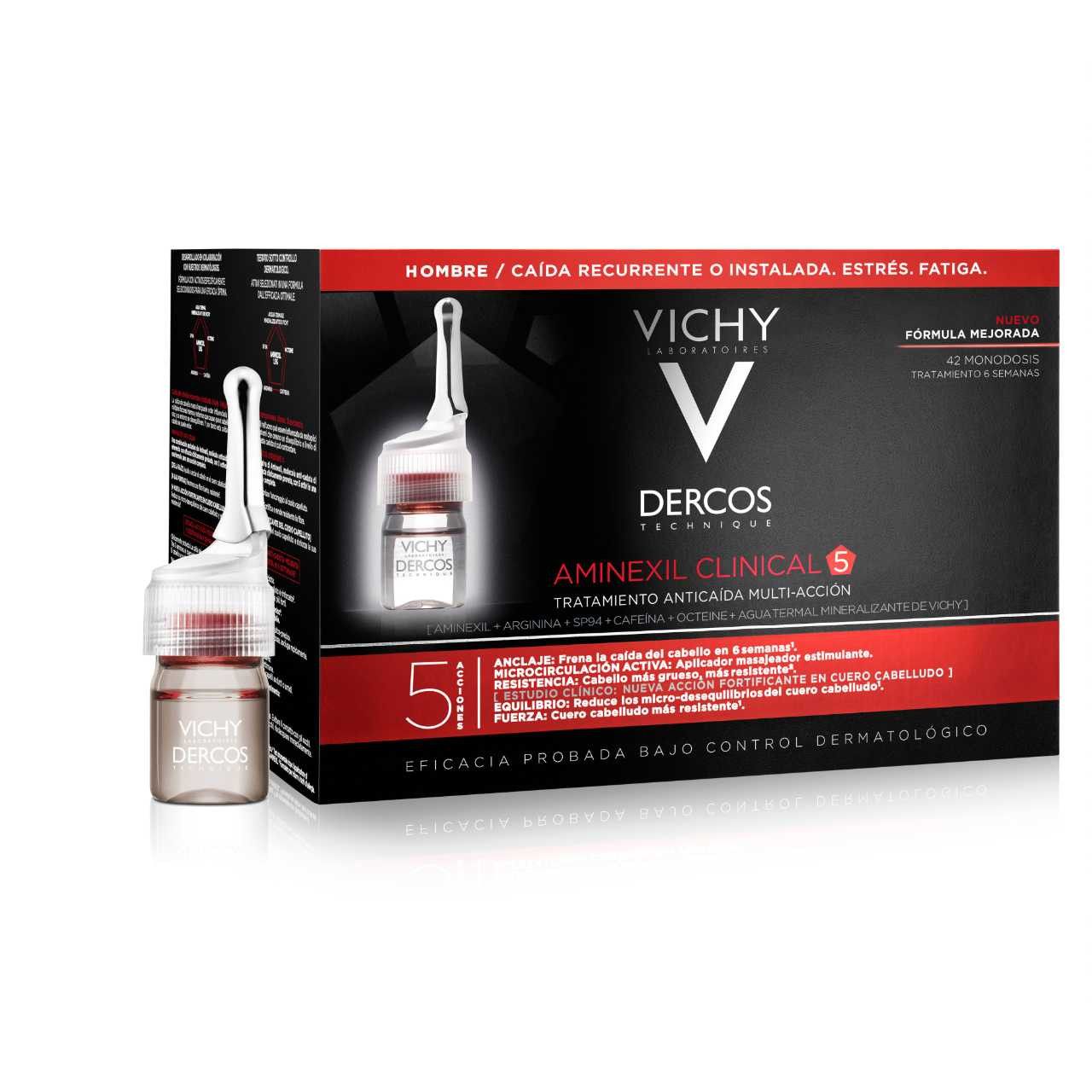 Vichy Dercos Aminexil Trattamento rinforzante Uomo 42 fiale