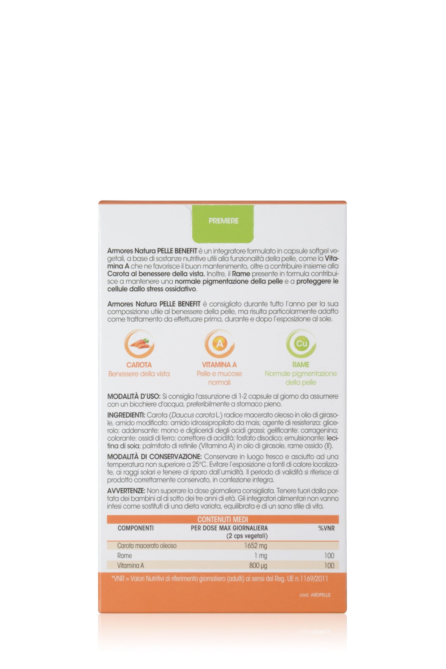 image - 948004775 - ARMORES NATURA PELLE BENEFIT 32 CAPSULE SOFTGEL - 4727081_4.jpg