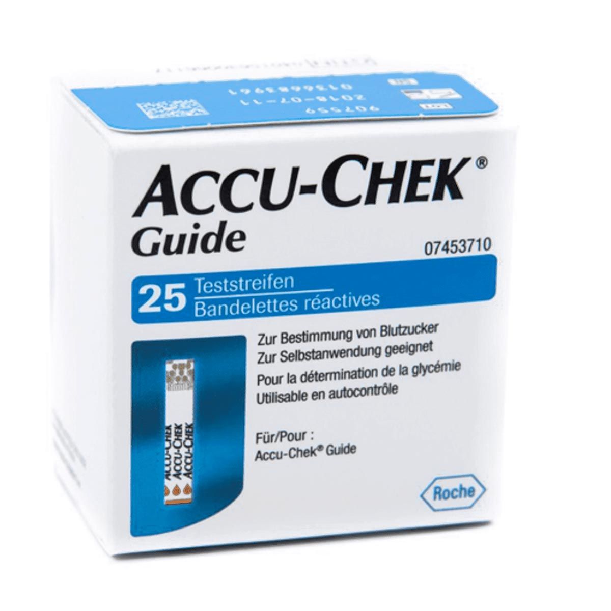 Accu-chek Guide Strisce Misurazione Glicemia 25 Pezzi