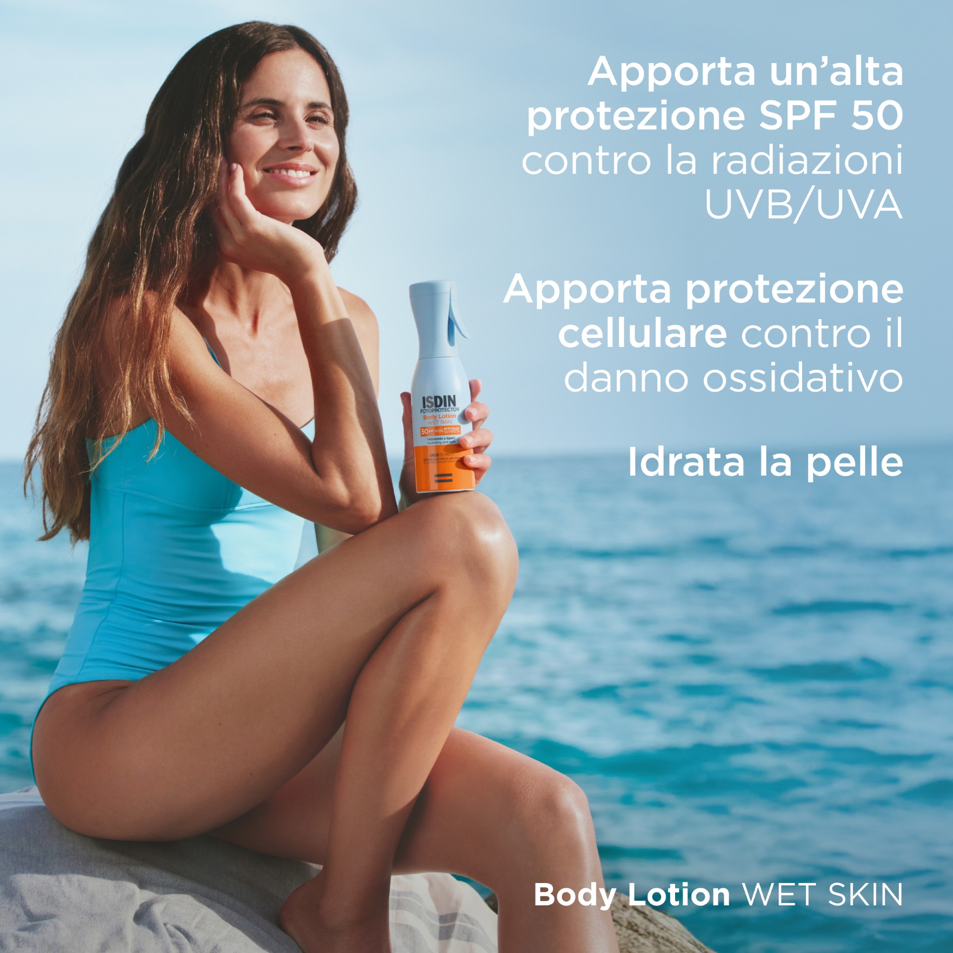 image - 951486190 - Lozione solare corpo SPF50 che protegge efficacemente dai raggi UVA e UVB, ideale per pelli sensibili e per l&rsquo;esposizione quotidiana al sole. - 4857348_5.jpg