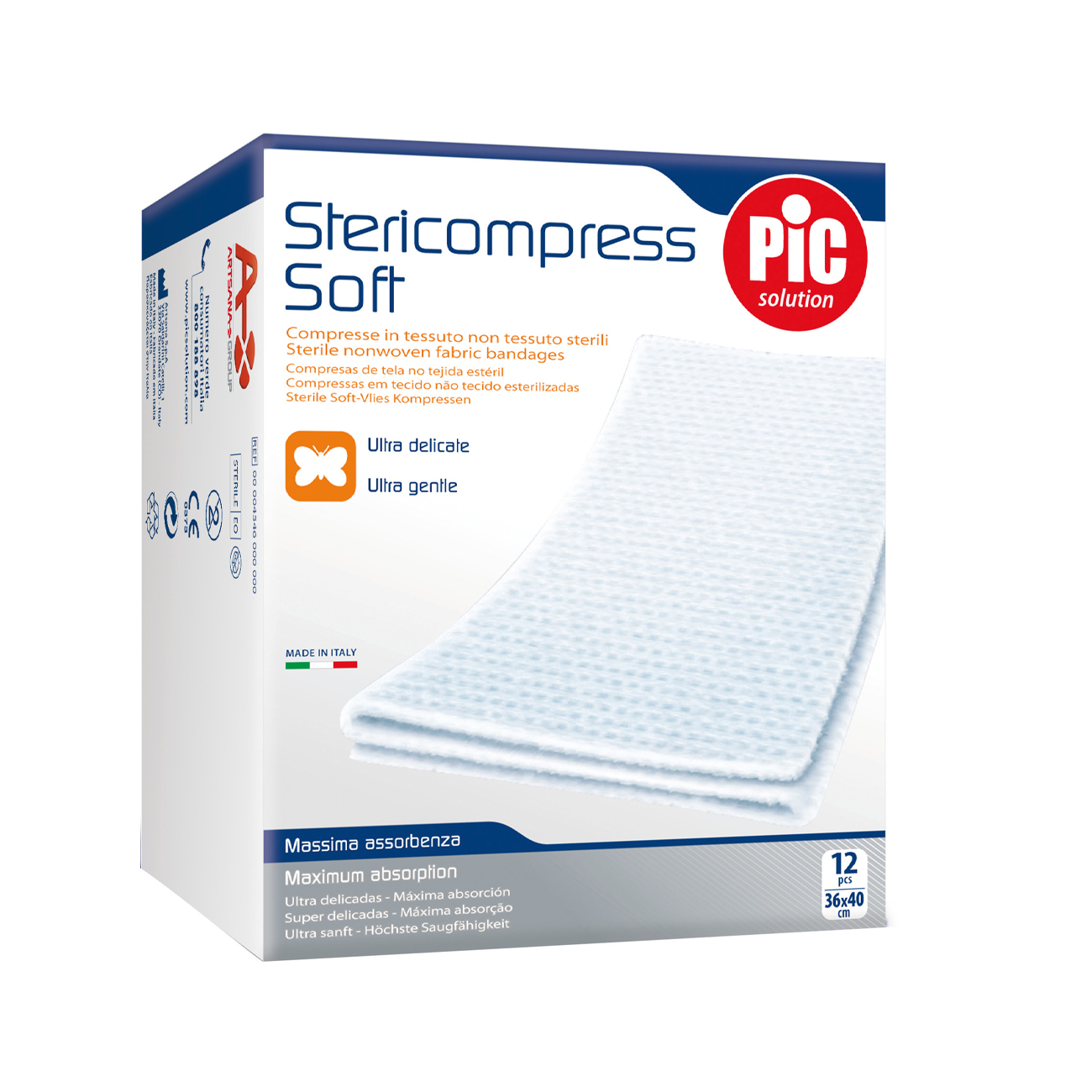 image - 912478880 - Compresse sterili in tessuto non tessuto 7,5x7,5 cm, morbide e assorbenti, ideali per medicazioni domestiche di piccole ferite e post-operatorie. - 7872856_2.jpg