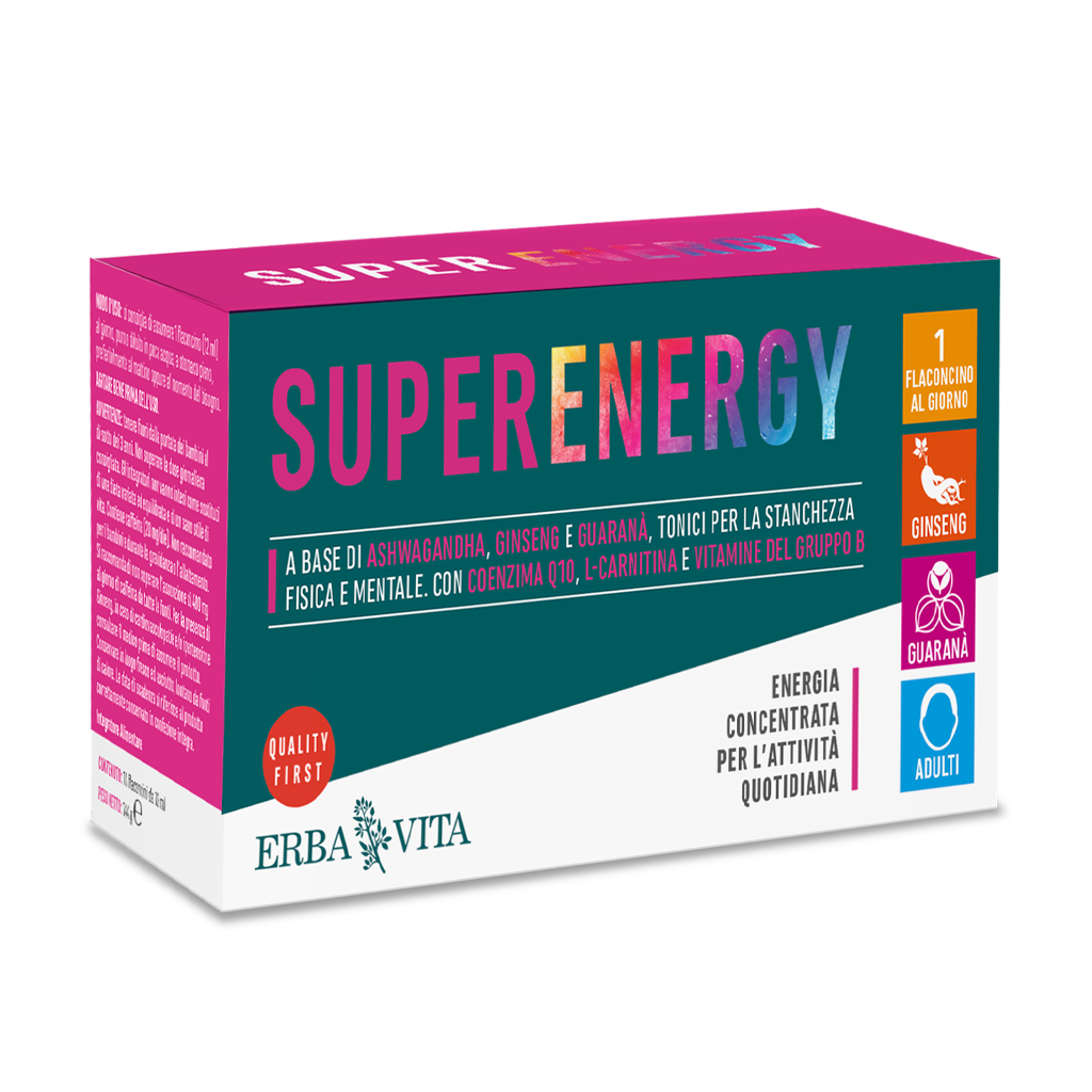 Erba Vita Super Energy Integratore Energetico 10 Flaconcini