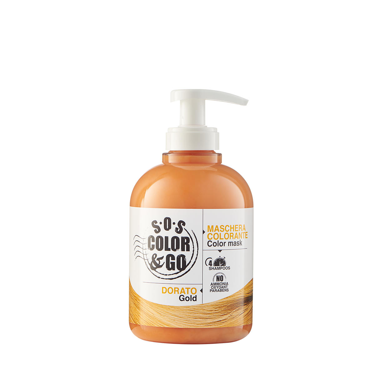 Alama Sos Color&go Maschera Colorata Capelli Dorato 300ml