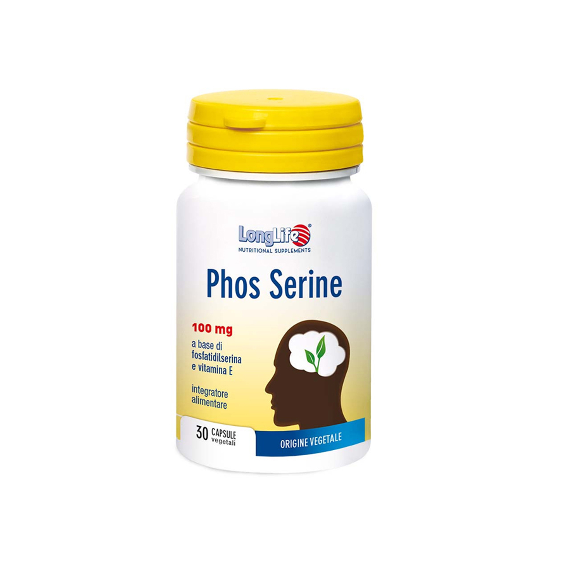 Longlife Phos Serine Integratore Fosfatidilserina 30 Capsule