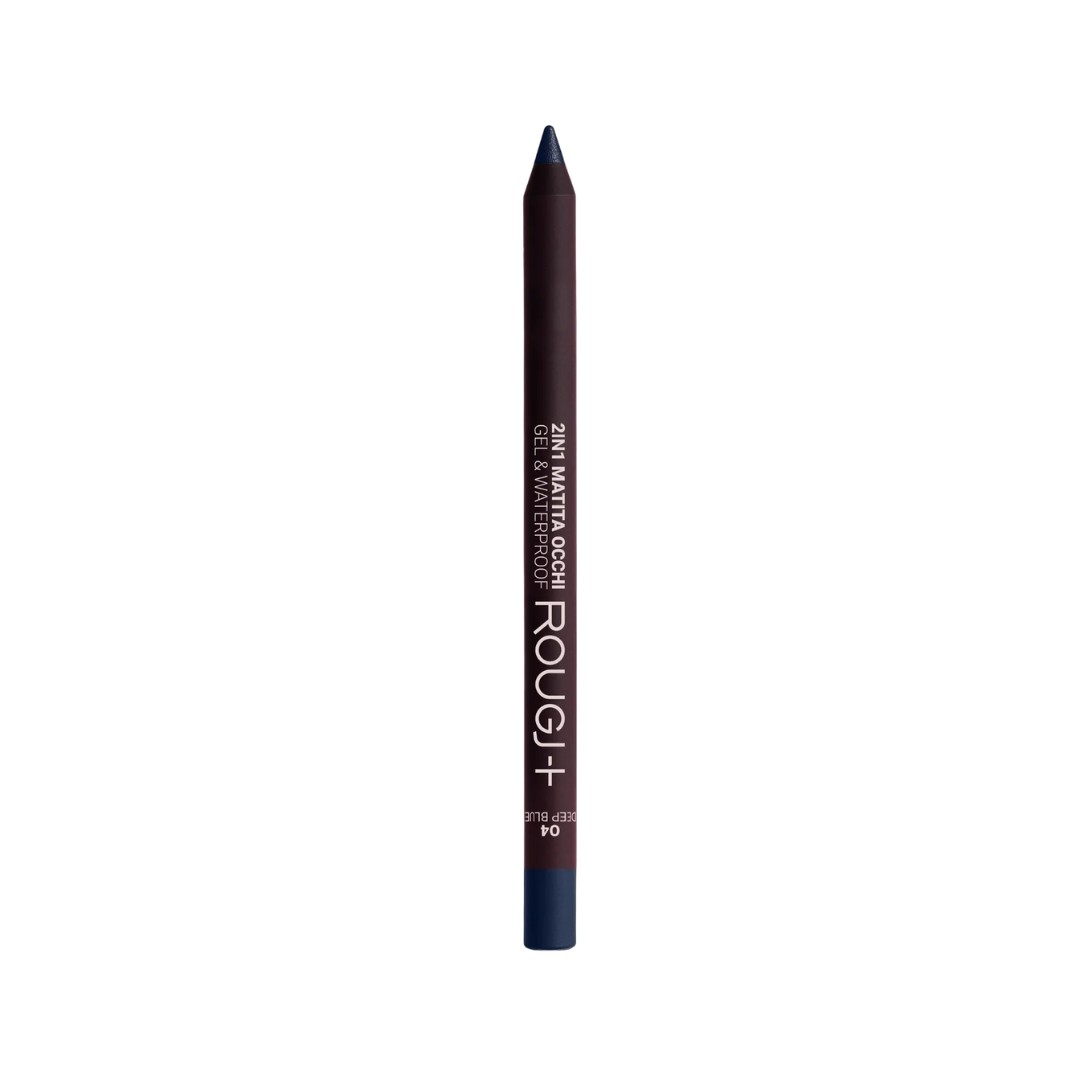 image - 951378708 - Matita occhi 2in1 gel waterproof nella tonalit&agrave; 04 Deep Blue, perfetta per intensificare lo sguardo con un colore profondo e raffinato. - 4854392_1.jpg