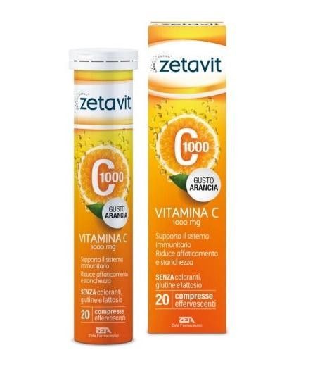 Zetavit C1000 Integratore Di Vitamina C 20 Compresse Effervescenti