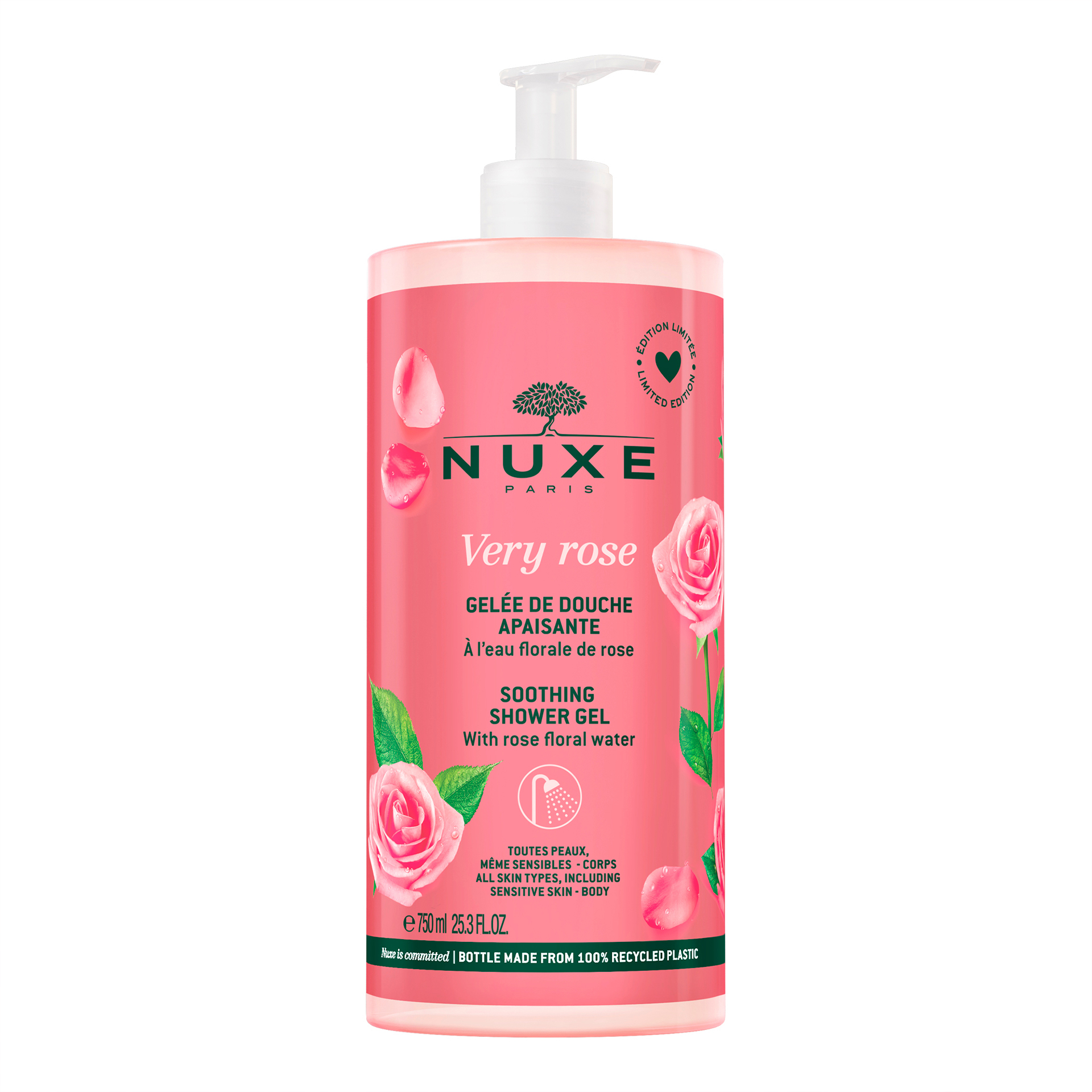 Nuxe Very Rose Gel Doccia Lenitivo Maxi Formato 750ml