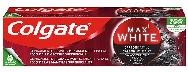 Colgate Dentifricio Sbiancante Max White Carbone Attivo 75ml