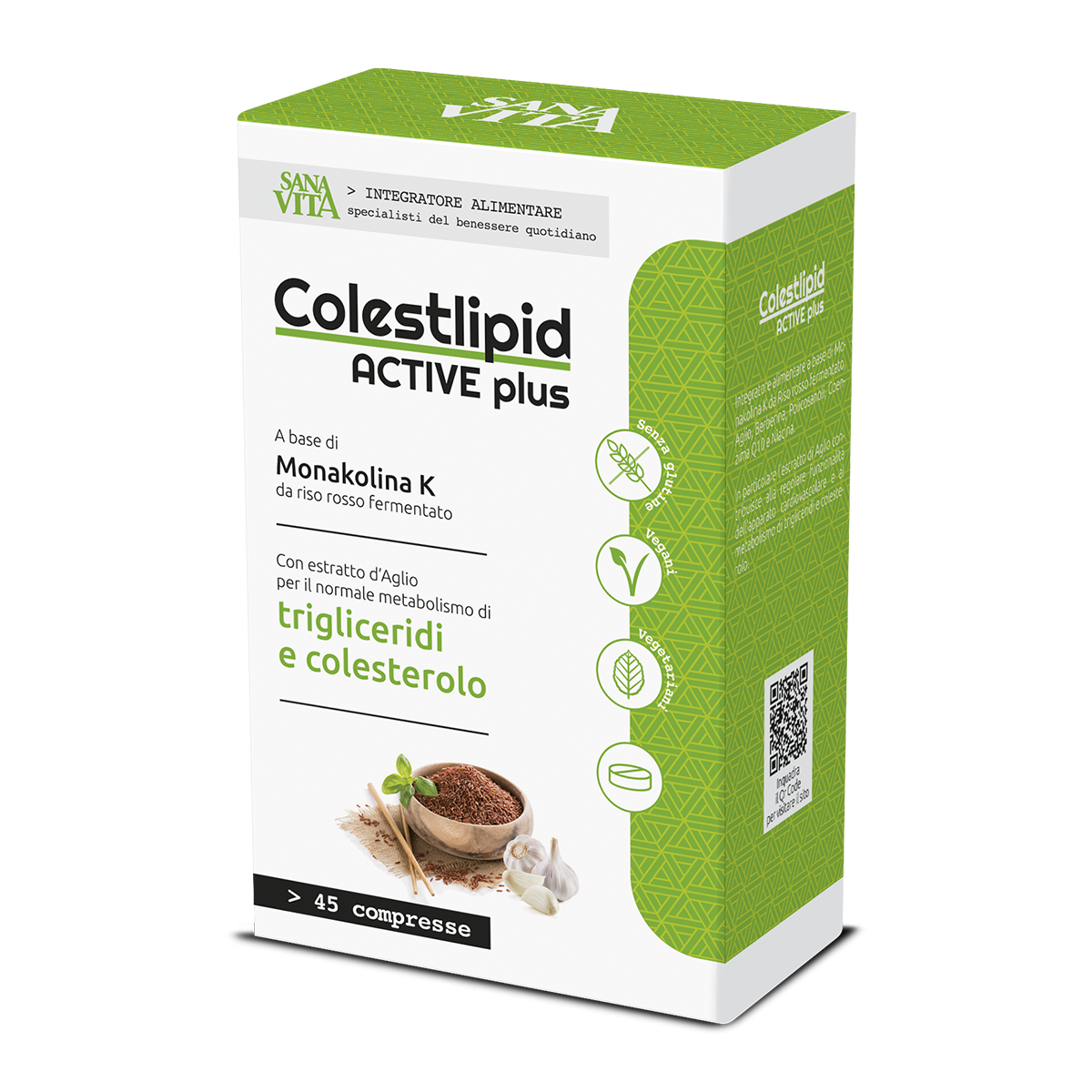 Sanavita Colestlipid Active Plus Integratore Trigliceridi Colesterolo 50 Compresse