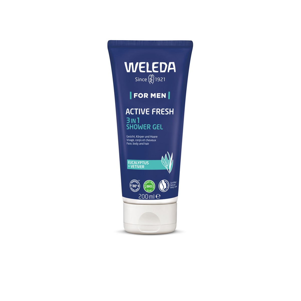 Weleda For Men Active Fresh 3 In 1 Doccia Gel Uomo 200ml