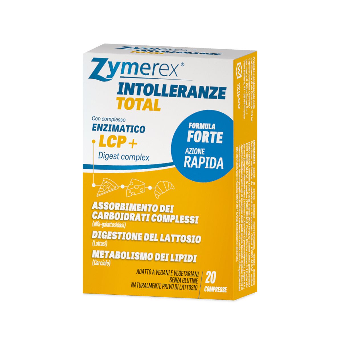 Zymerex Intolleranze Total Integratore Digestione 20 Compresse