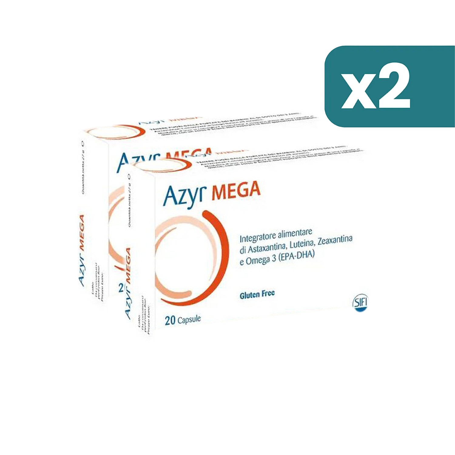 Azyr Mega Integratore Alimentare 2 confezioni da 20 Capsule - Top Farmacia