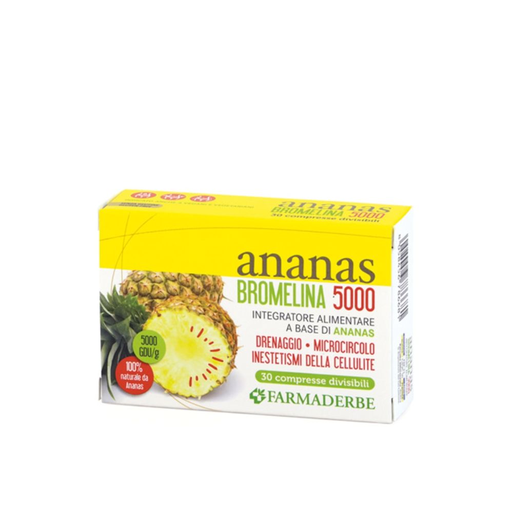 image - 951991607 - Compresse di Ananas Bromelina 5000 ideali per favorire il drenaggio dei liquidi corporei, utili in caso di ritenzione idrica, da assumere quotidianamente. - 4880778_1.jpg