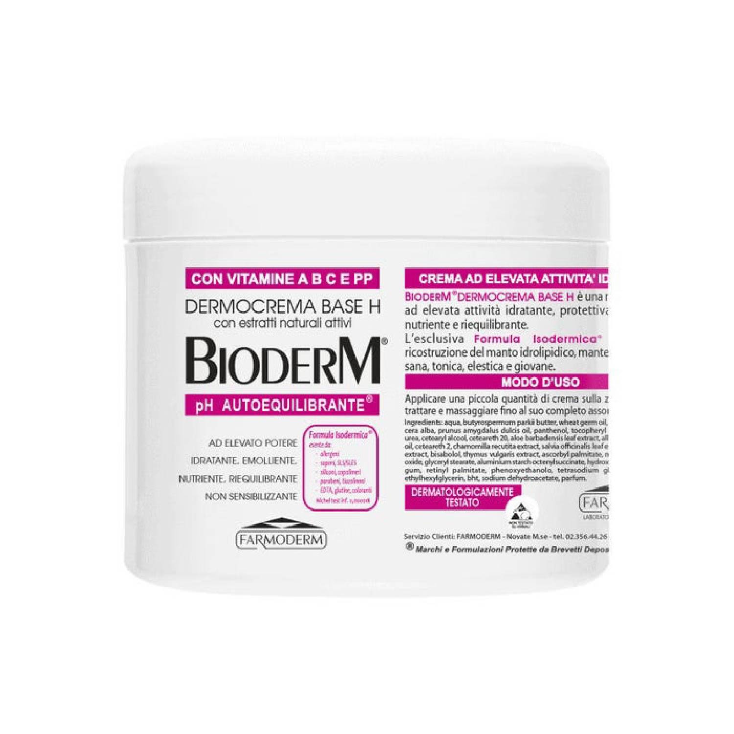image - 930532128 - Bioderm Dermocrema Base H Pelle secca 500ml - 4721754_1.jpg