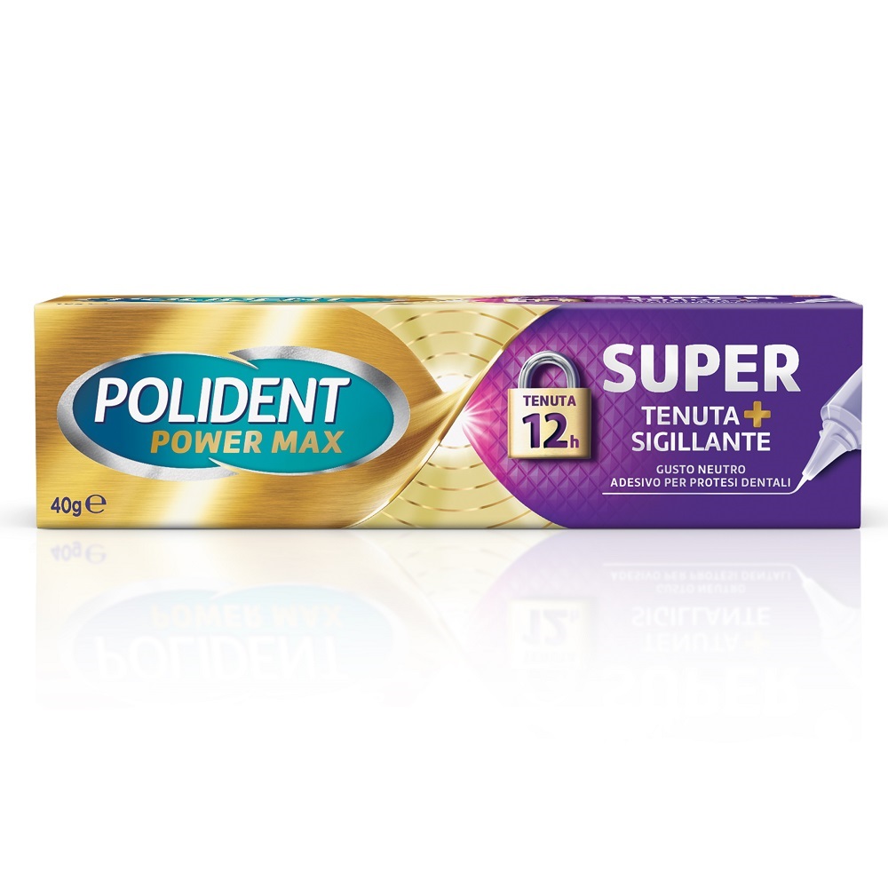 Polident Super Tenuta + Sigillante Adesivo Per Protesi Dentale Gusto Neutro 40g