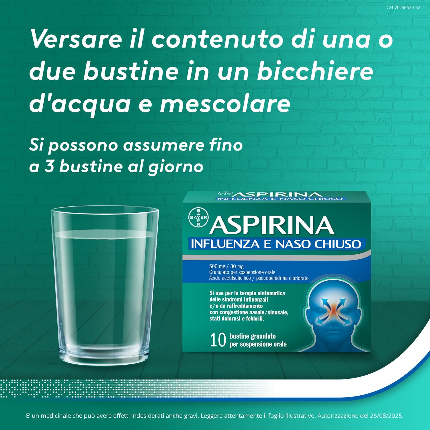 046967016 - ASPIRINA INFLUENZA E NASO CHIUSO*orale 10 bust 500 mg + 30 mg - 7895118_9.jpg