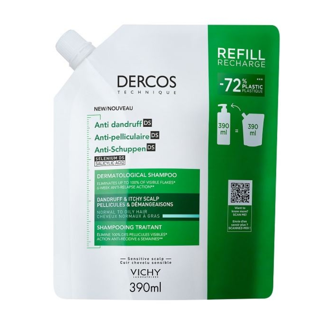 951564196 - DERCOS TECHNIQUE SHAMPOO ANTIFORFORA DS GRASSI REFILL 390 ML - 4858550_2.jpg