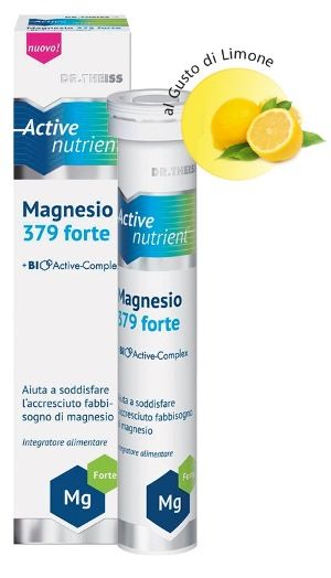 Active Nutrient Magnesio 379 Forte Integratore Limone 20 Compresse