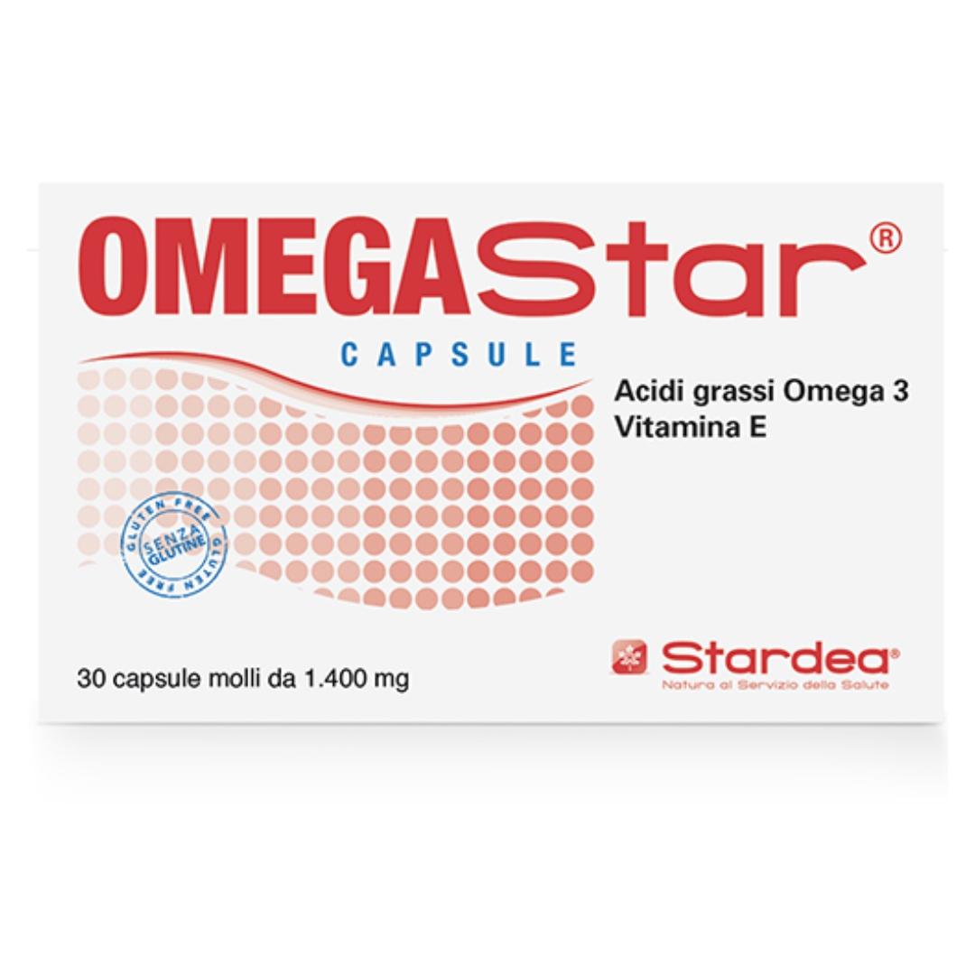 Omegastar Integratore Omega 3 Benessere Cardiovascolare 30 Capsule Molli