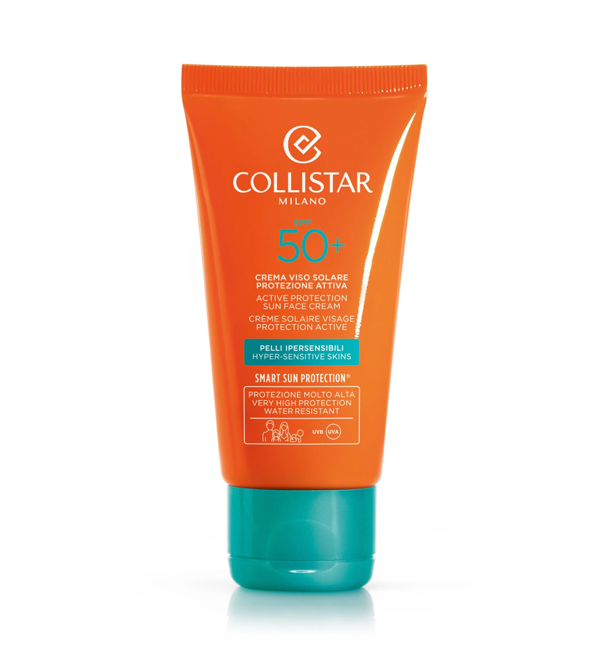 Collistar Crema Viso Solare Protezione Attiva Pelli Ipersensibili Spf 50+ 50ml