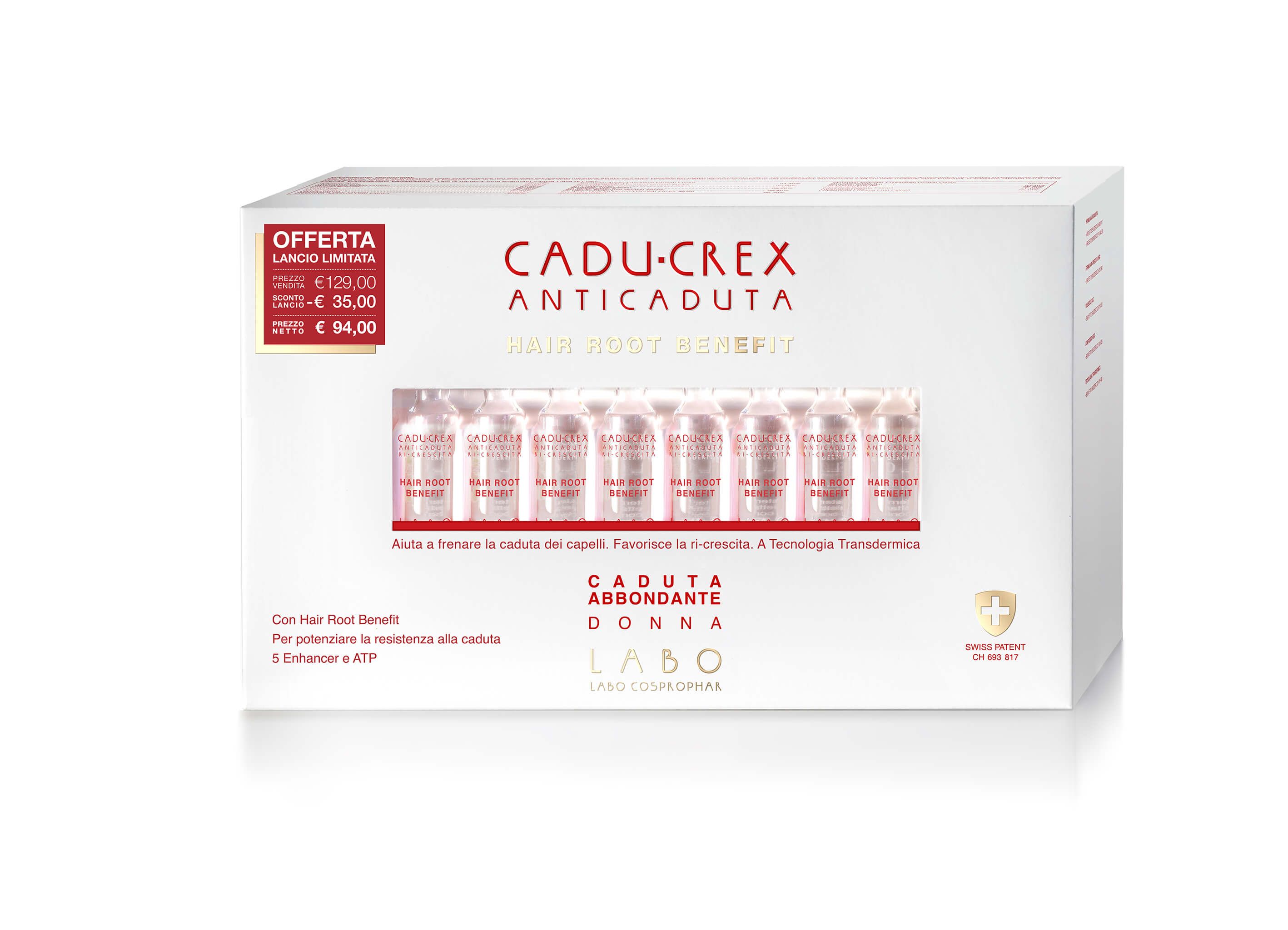 Labo Cadu Crex Hair Root Benefit Caduta Abbondante Donna 40 Fiale