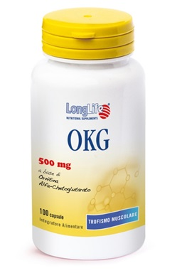 Longlife Okg 500mg Integratore Muscoli 100 Capsule