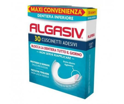 Algasiv Adesivo Protesi Inferiore 30 Pezzi