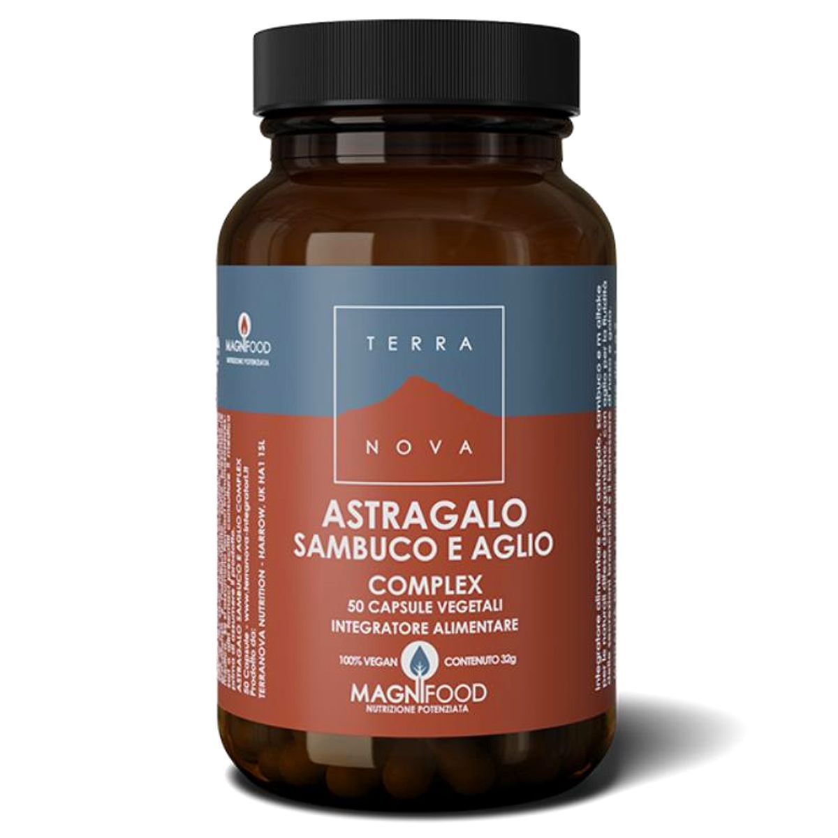 Terranova Astragalo Sambuco Aglio Complex Integratore immunostimolante 50 Capsule