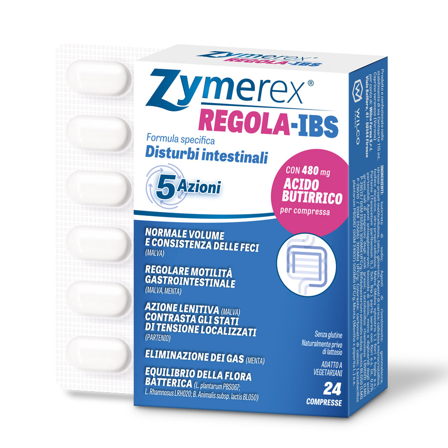 Zymerex Regola-ibs Integratore Disturbi Intestinali 24 Compresse