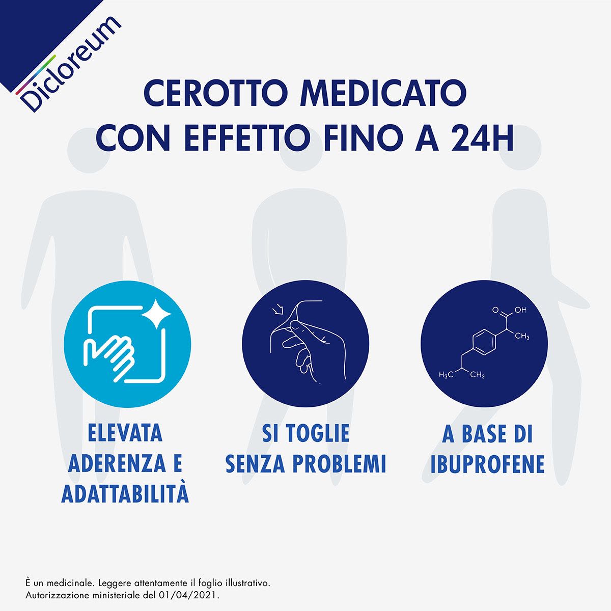 image - 037184049 - Dicloreum Unidie 136mg Ibuprofene Antidolorifico 8 cerotti medicati - 4705639_3.jpg