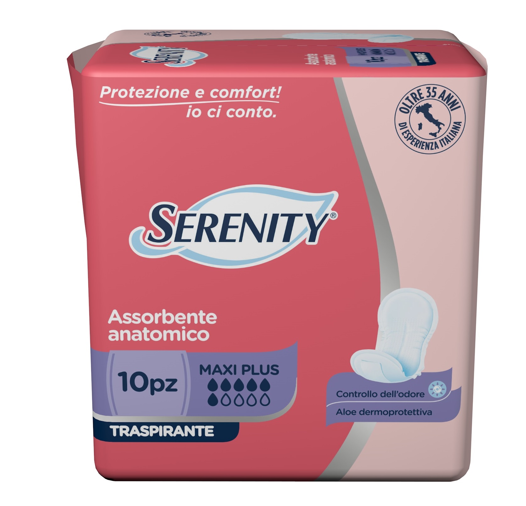 Serenity Assorbente Anatomico Advance Maxi Plus L 10 Pezzi