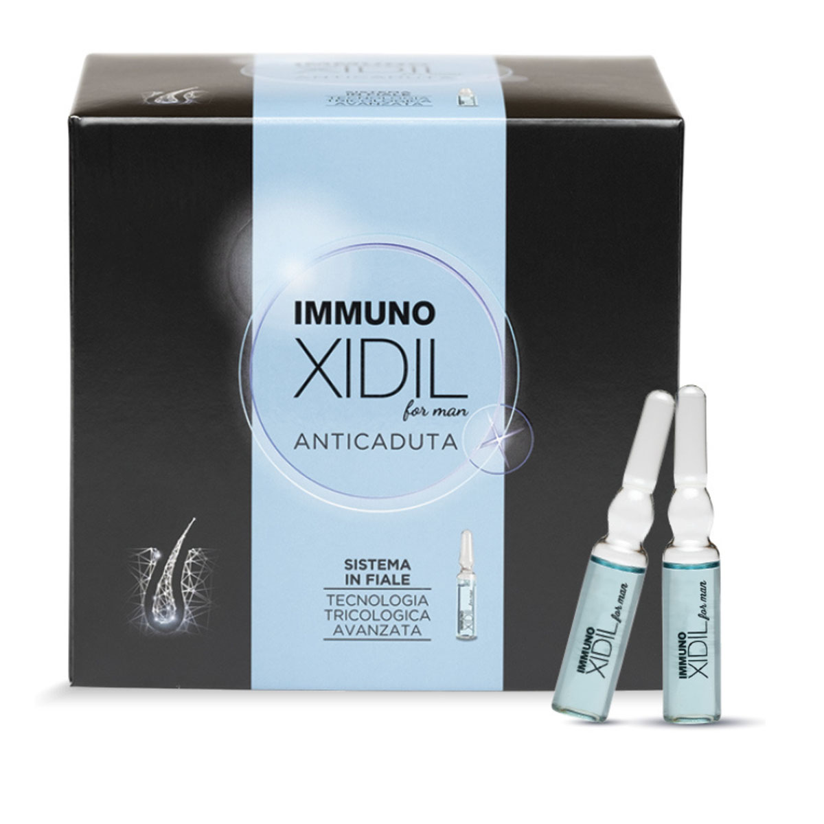 Immunoxidil Uomo Trattamento Anticaduta 15 Fiale