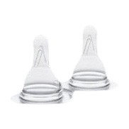 image - 912951757 - Tettarella in silicone con flusso medio, priva di lattice e ftalati, confezione da 2 pezzi, ideale per l'alimentazione del bambino. - 4868668_2.jpg
