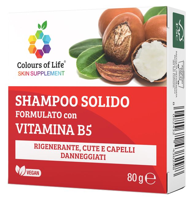 Colours Of Life Shampoo Solido Con Vitamina B5 80g