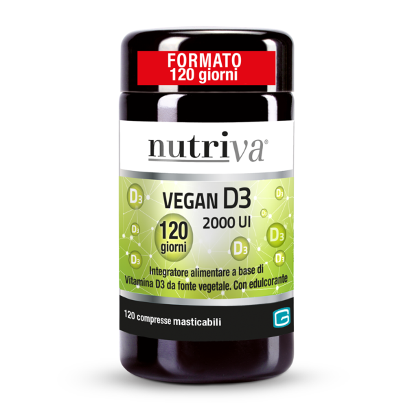 Nutriva Vegan D3 Integratore Salute Ossa 120 Compresse