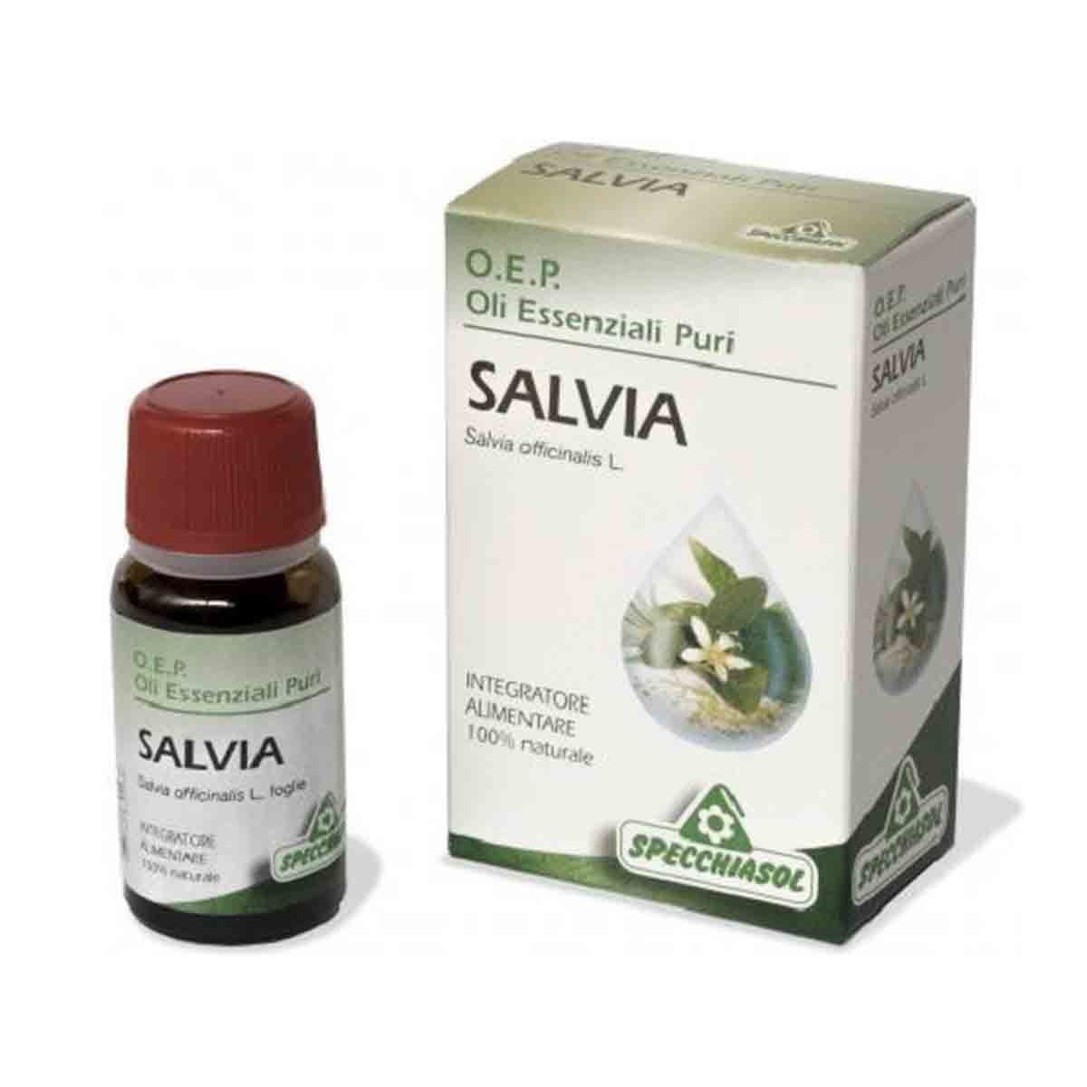 Salvia Foglie Olio Essenziale Puro 10ml