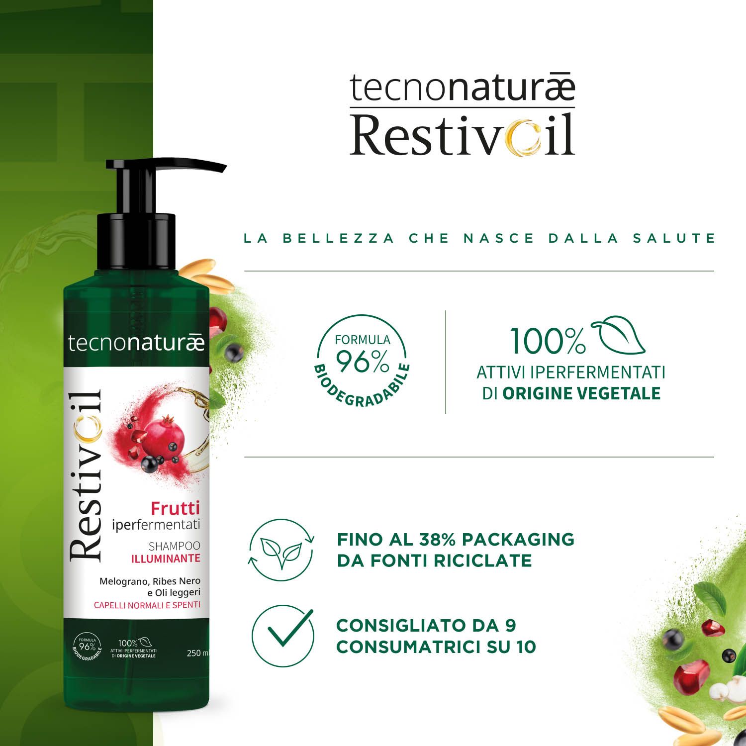 image - 984462770 - Restivoil Tecnonaturæ Shampoo Illuminante Capelli Normali e Spenti 250ml - 4709995_4.jpg