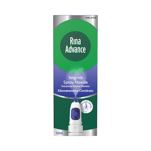 image - 015598067 - RINAADVANCE*spray nasale 10 ml 1 mg/ml soluzione con pompa attivata con tasto laterale aroma mentolo - 4835549_1.jpg