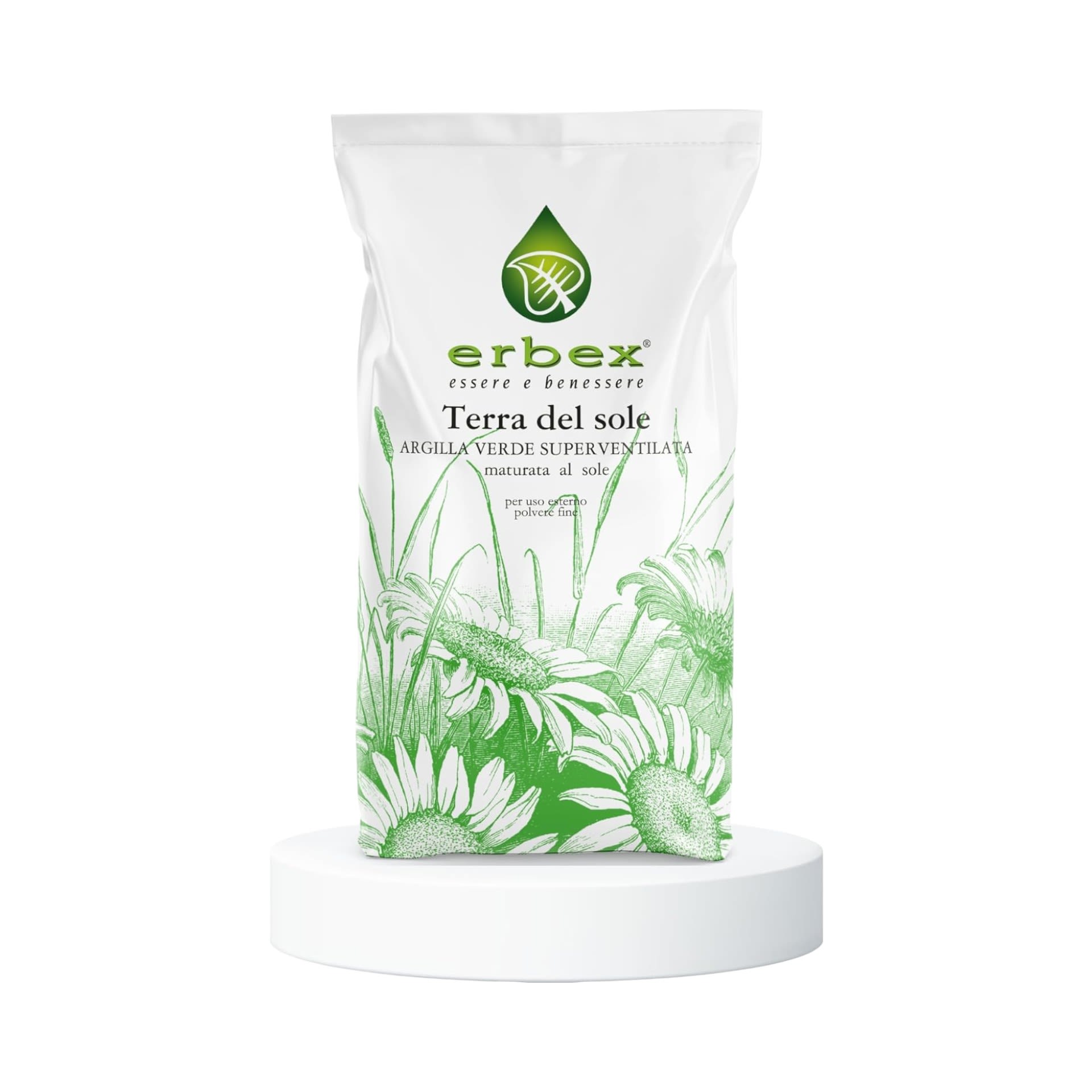 image - 908390812 - Argilla verde superventilata da utilizzare per maschere viso e corpo, cataplasmi, impiastri, bagni, maniluvi e pediluvi. - 4867916_8.jpg