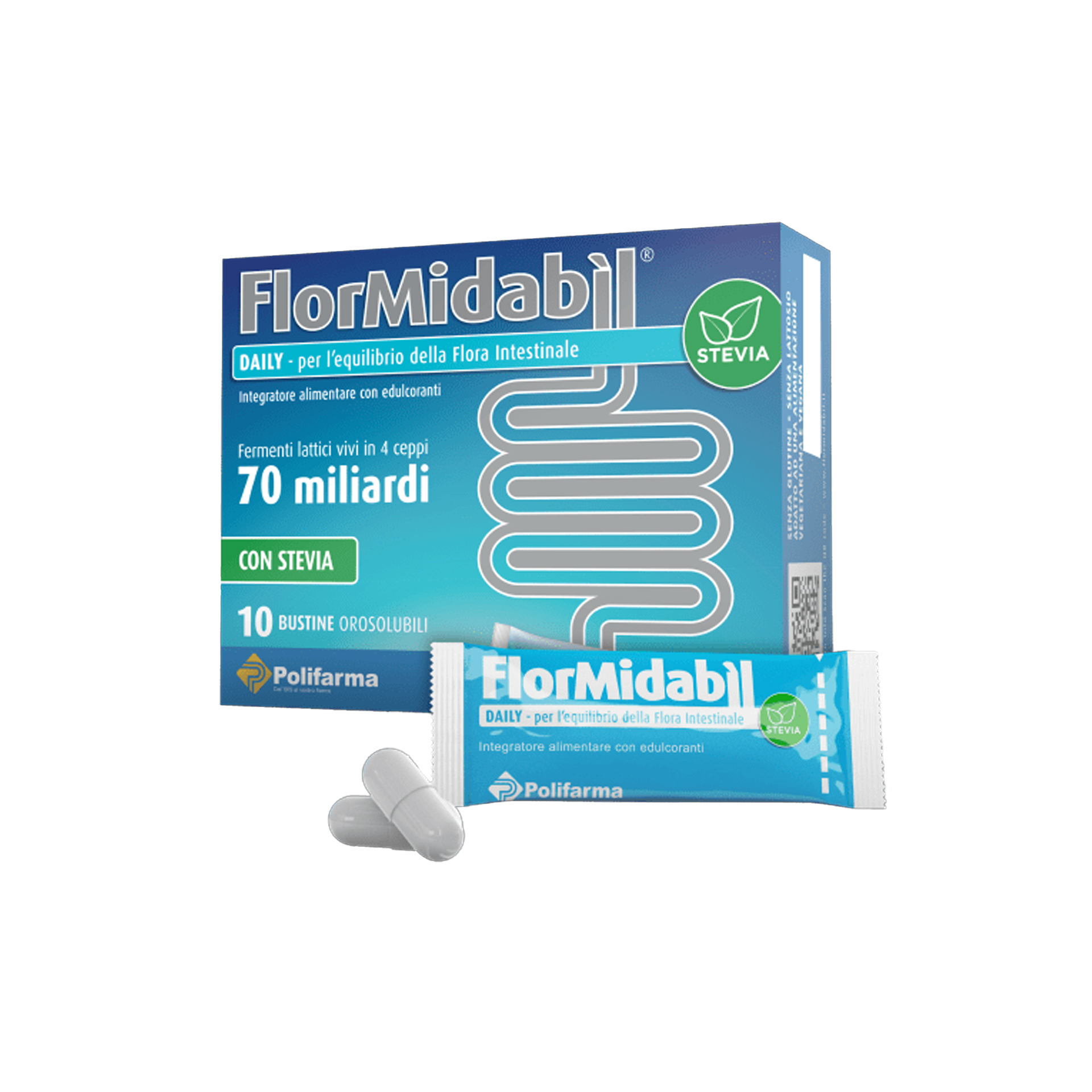 Flormidabil Daily Con Stevia 10 Bustine Orosolubili