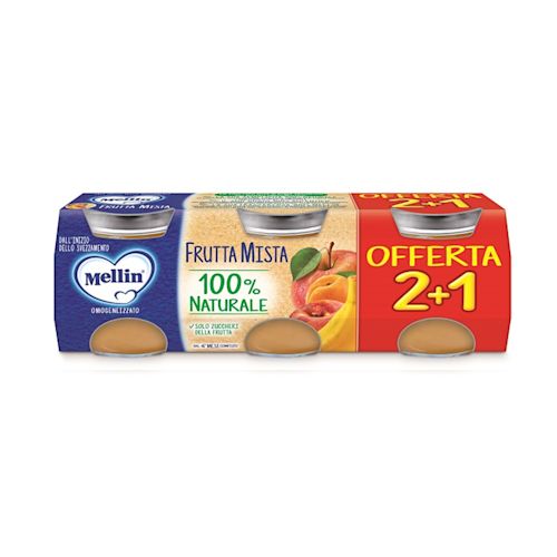 987032392 - MELLIN OMOGENEIZZATO FRUTTA MISTA 3 PEZZI DA 100 G - 4783083_1.jpg