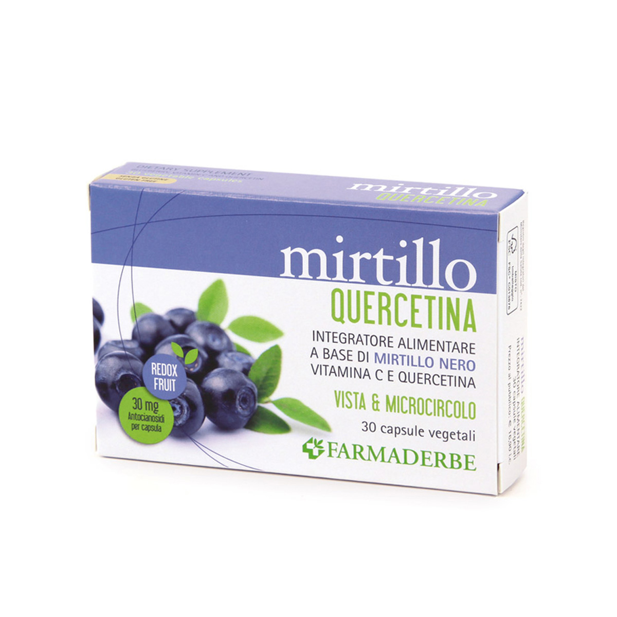 Mirtillo Quercetina Integratore Vista E Microcircolo 30 Capsule Vegetali