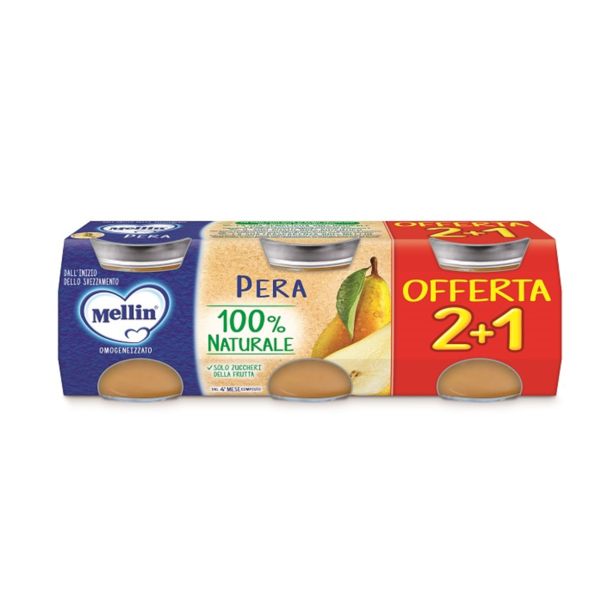 Mellin Omogeneizzato Pera 3x100g